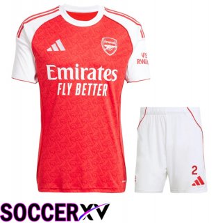 Arsenal Home kit Soccer Jersey + Shorts 2025 2026