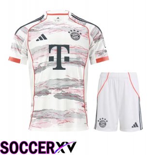 Bayern Munich Away kit Soccer Jersey + Shorts 2025 2026