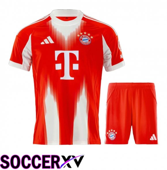 Bayern Munich Home kit Soccer Jersey + Shorts 2025 2026