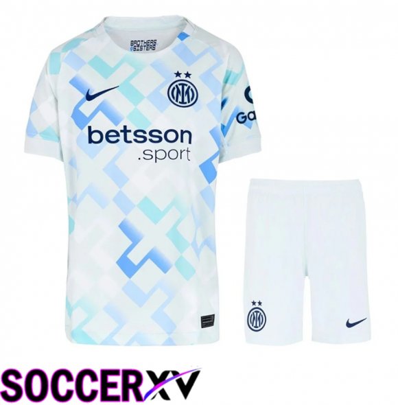 Inter Milan Away kit Soccer Jersey + Shorts 2025 2026