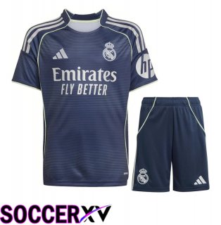 Real Madrid Away kit Soccer Jersey + Shorts 2025 2026