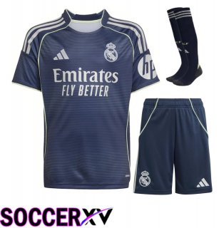 Real Madrid Away kit Soccer Jersey (Shorts + Socks) 2025 2026