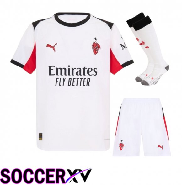 AC Milan Away kit Soccer Jersey (Shorts + Socks) 2025 2026