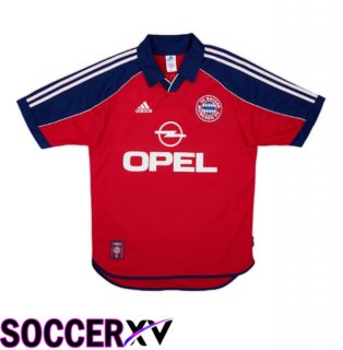 Bayern Munich Retro Home Soccer Jersey Red 2000-2001
