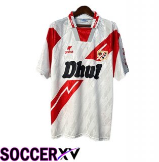 Rayo Vallecano Retro Home Soccer Jersey Red White 1994-1995