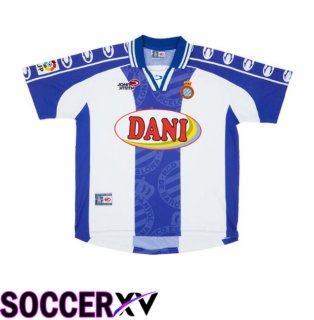 RCD Espanyol Retro Home Soccer Jersey Blue White 1999-2000