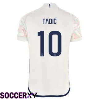 AFC Ajax (Tadić 10) Soccer Jersey Away White 2023/2024