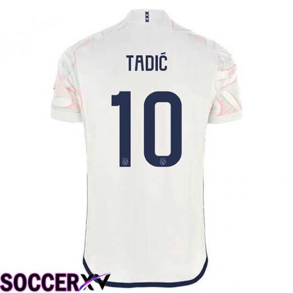 AFC Ajax (Tadić 10) Soccer Jersey Away White 2023/2024