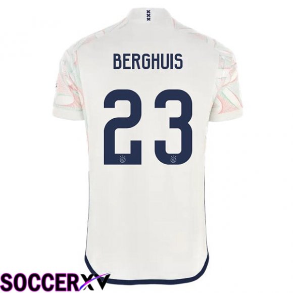 AFC Ajax (Berghuis 23) Soccer Jersey Away White 2023/2024