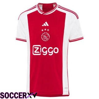 AFC Ajax Soccer Jersey Home Red White 2023/2024
