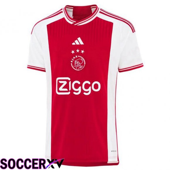 AFC Ajax Soccer Jersey Home Red White 2023/2024