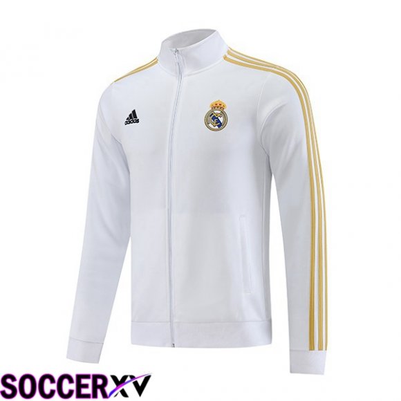 Real Madrid Training Jacket White 2023/2024