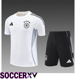 Germany Kids kit Training T Shirt White/Black/Grey 2025/2026