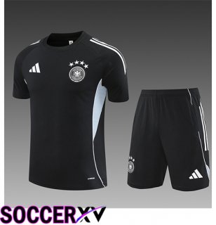 Germany Kids kit Training T Shirt Black/Grey 2025/2026