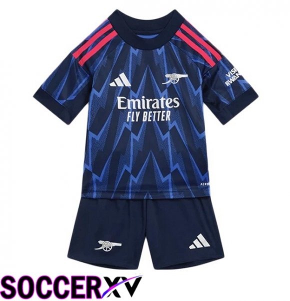Arsenal Kids Away Soccer Jersey Blue Royal 2025/2026