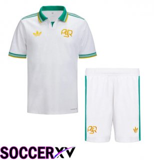 AS Rome Kids Third Soccer Jersey White 2025/2026