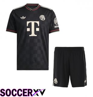 Bayern Munich Kids Third Soccer Jersey Black 2025/2026
