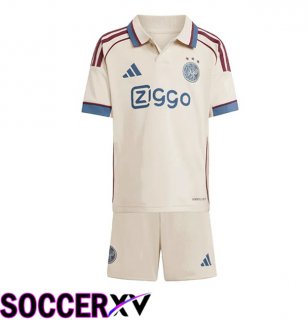 AFC Ajax Kids Third Soccer Jersey Yellow 2025/2026