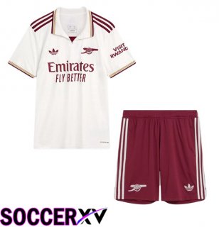Arsenal Kids Third Soccer Jersey White 2025/2026