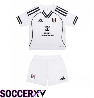 Fulham FC Kids Home Soccer Jersey White 2025/2026