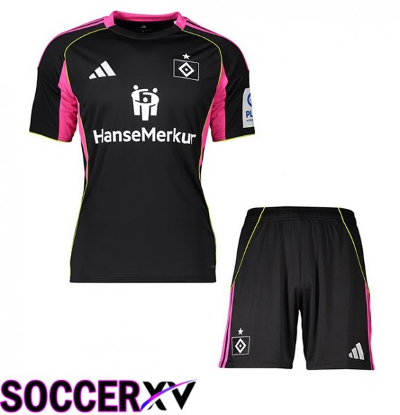 Hamburger SV Kids Third Soccer Jersey Black 2025/2026
