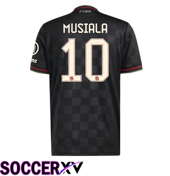 Bayern Munich (Sané 10) Third Soccer Jersey Black 2025/2026
