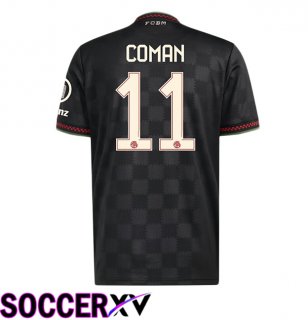 Bayern Munich (Coman 11) Third Soccer Jersey Black 2025/2026