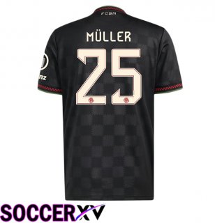 Bayern Munich (Müller 25) Third Soccer Jersey Black 2025/2026