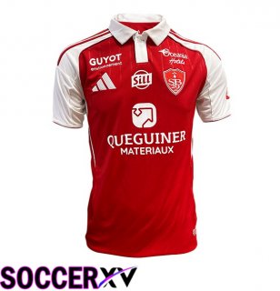 Stade Brestois Home Soccer Jersey Red 2025/2026