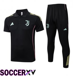 Juventus Soccer Polo + Training Pants Black 2025/2026