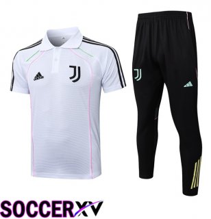 Juventus Soccer Polo + Training Pants White 2025/2026