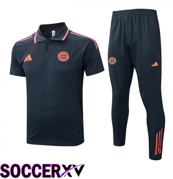 Bayern Munich Soccer Polo + Training Pants Grey 2025/2026