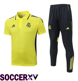 Real Madrid Soccer Polo + Training Pants Yellow 2025/2026