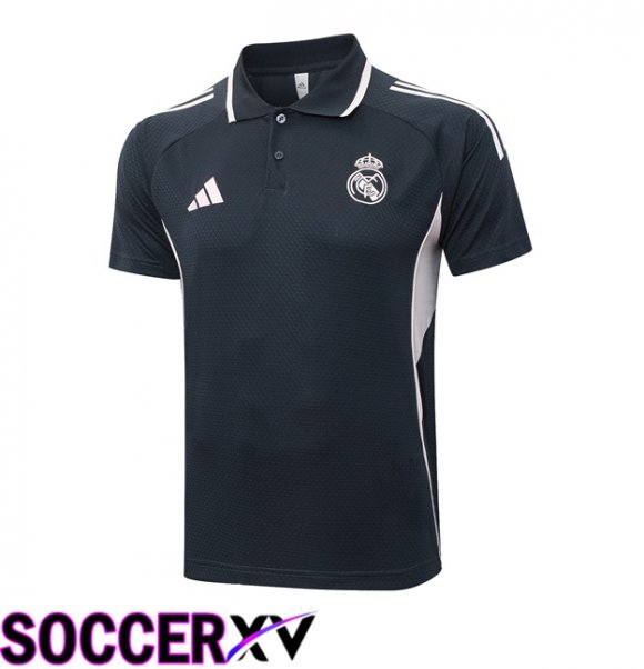 Real Madrid Soccer Polo Grey 2025/2026