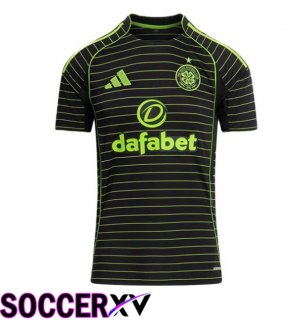 Celtic FC Away Soccer Jersey Black Green 2025/2026