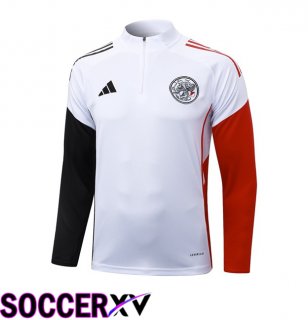 AFC Ajax Training Sweatshirt White Black Red 2025/2026