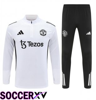 Manchester United kit Training Tracksuit White 2025/2026