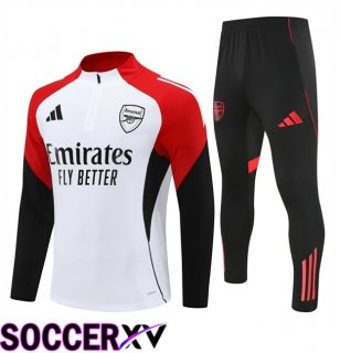 Arsenal kit Training Tracksuit White Black Red 2025/2026