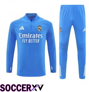 Real Madrid kit Training Tracksuit Blue 2025/2026