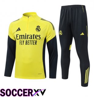 Real Madrid kit Training Tracksuit Yellow 2025/2026