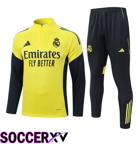 Real Madrid kit Training Tracksuit Yellow 2025/2026