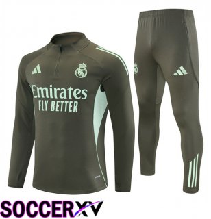 Real Madrid kit Training Tracksuit Green 2025/2026