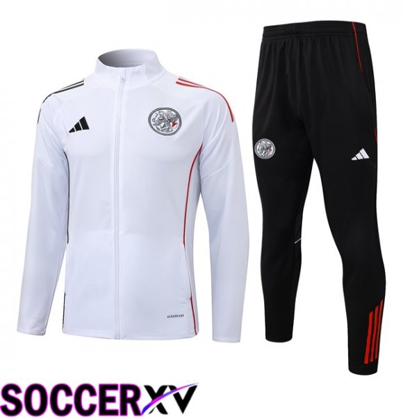AFC Ajax kit Training Tracksuit Jacket White 2025/2026