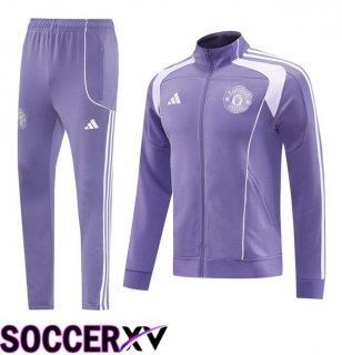 Manchester United kit Training Tracksuit Jacket Purple 2025/2026