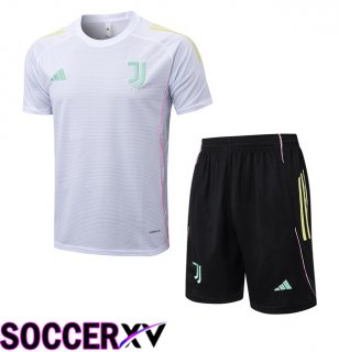 Juventus kit Training T Shirt + Shorts White 2025/2026