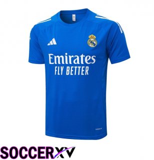 Real Madrid Training T Shirt Blue 2025/2026