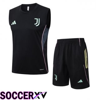Juventus Soccer Vest + Shorts Black 2025/2026
