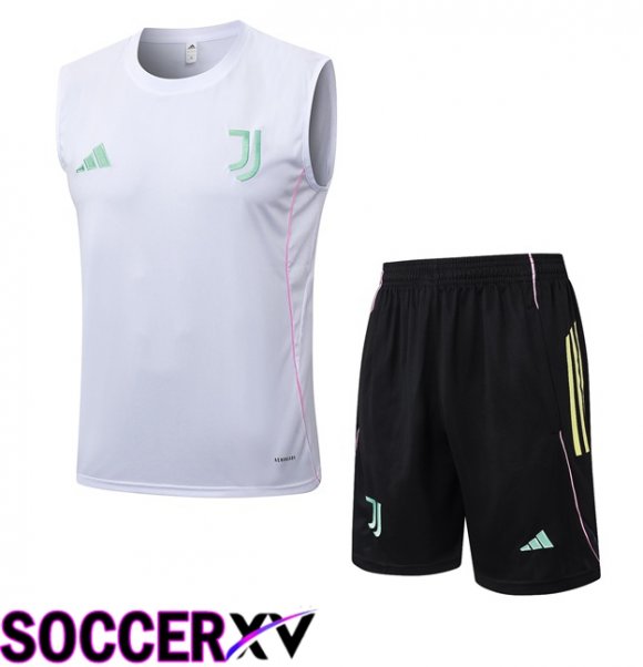 Juventus Soccer Vest + Shorts White 2025/2026