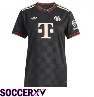 Bayern Munich Women Third Soccer Jersey Black 2025/2026