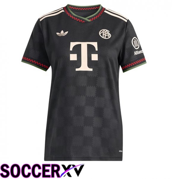 Bayern Munich Women Third Soccer Jersey Black 2025/2026